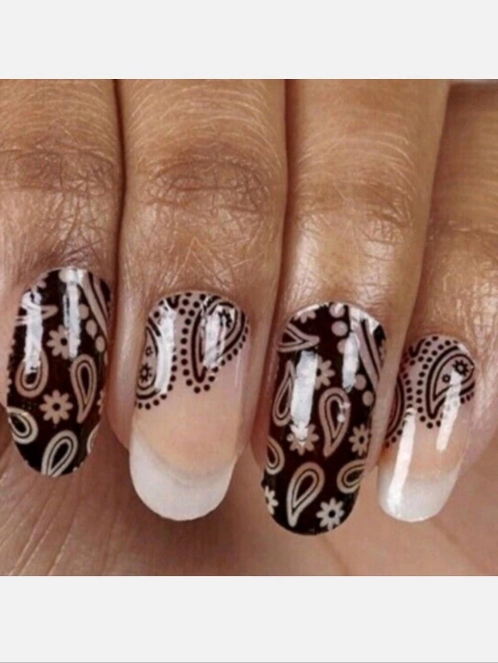 NWT COLOR STREET RETIRED CLEAR NAIL ART DESIGN STRIPS: BANDANA REPUBLIC!